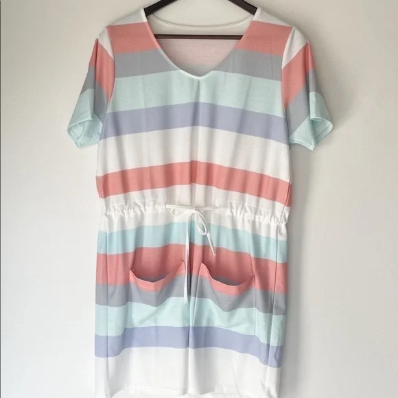 NWT Belinda Striped Pastel Dress - Picture 6 of 6